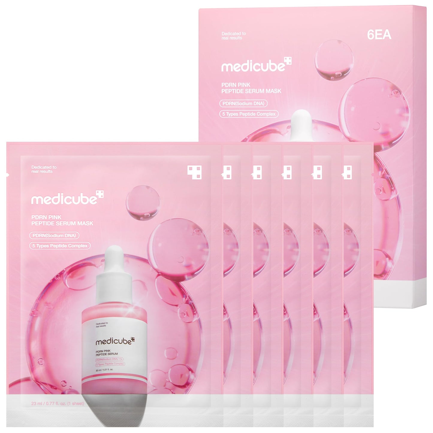 Medicube PDRN Pink Peptide Ampoule Mask 6EA