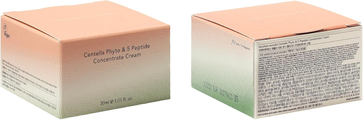 Haruharu Wonder Centella Phyto & 5 Peptide Concentrate Cream (30ml / 1.01 fl oz)