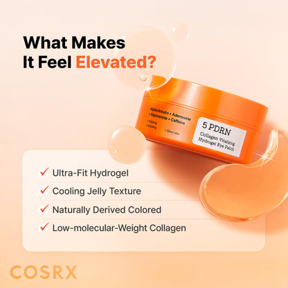 COSRX Collagen Gel Eye Patches 60pcs – PDRN / Peptide / Snail Mucin