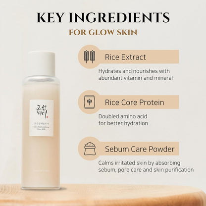 [Beauty of Joseon] Glow Replenishing Rice Facial Sebum Toner for Oily Combination Skin Korean Moisturizing Balance Care 150ml, 5.07 fl.oz