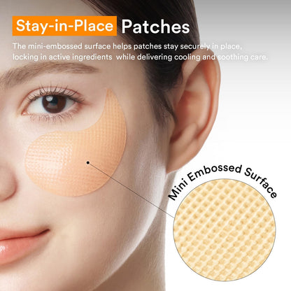 Abib Vegan Collagen Eye Patches for Wrinkles & Fine Line with Jericho Rose Jelly & Peptides, 60 Counts