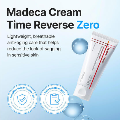 CENTELLIAN 24 Madeca Cream Time Reverse Zero - Anti-Aging Face Moisturizer, Korean Face Cream with Centella Asiatica & TECA, Firming, Wrinkle Care, Barrier Repair for Sensitive & Oily Skin, 2.70 fl oz