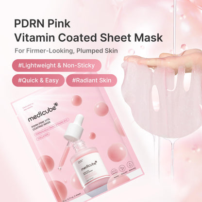 medicube PDRN Pink Vita Coating Mask (10ea)