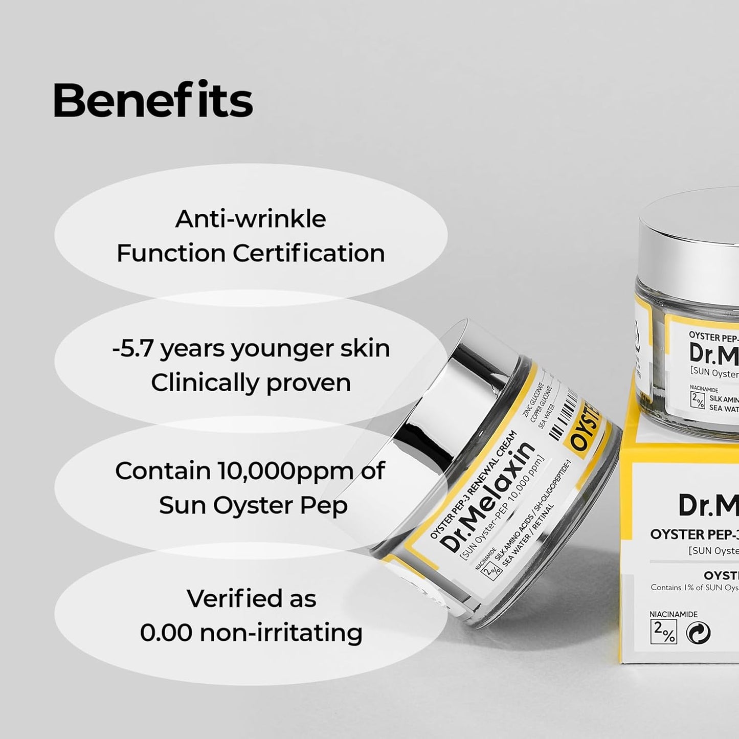 Dr.Melaxin Oyster Pep3 Renewal Cream – 50ml / 1.69 fl oz 🐚✨