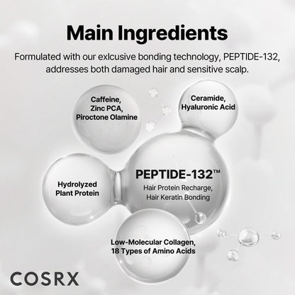 COSRX PEPTIDE 132 Hair Bonding Shampoo