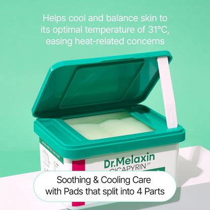 Dr. Melaxin Cicapyrin Calming Separate Toner Pad – Cooling & Trouble Care (80 Sheets / 340ml / 11.8 fl oz) 🌿❄️