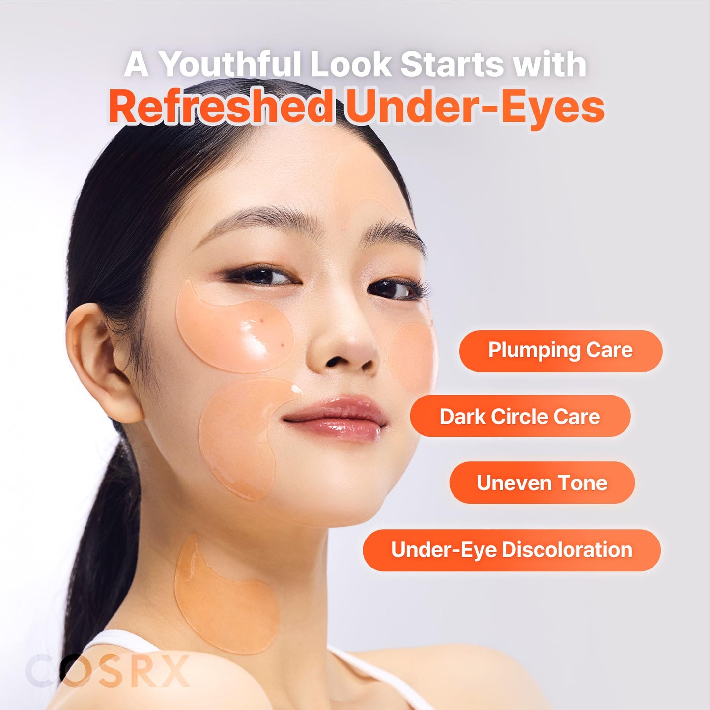 COSRX Collagen Gel Eye Patches 60pcs – PDRN / Peptide / Snail Mucin