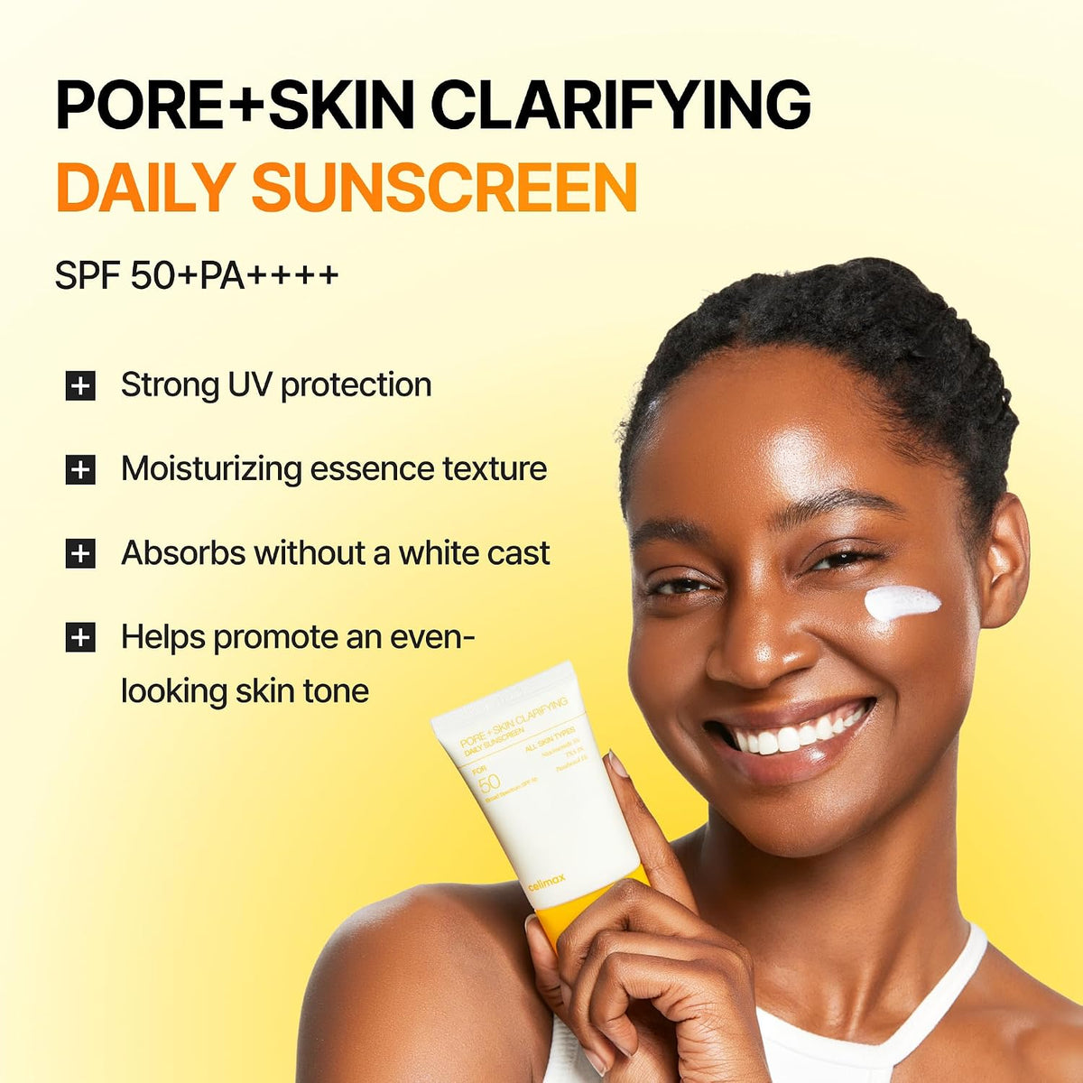 Celimax Pore+Skin Clarifying Daily Sunscreen for Face, SPF 50