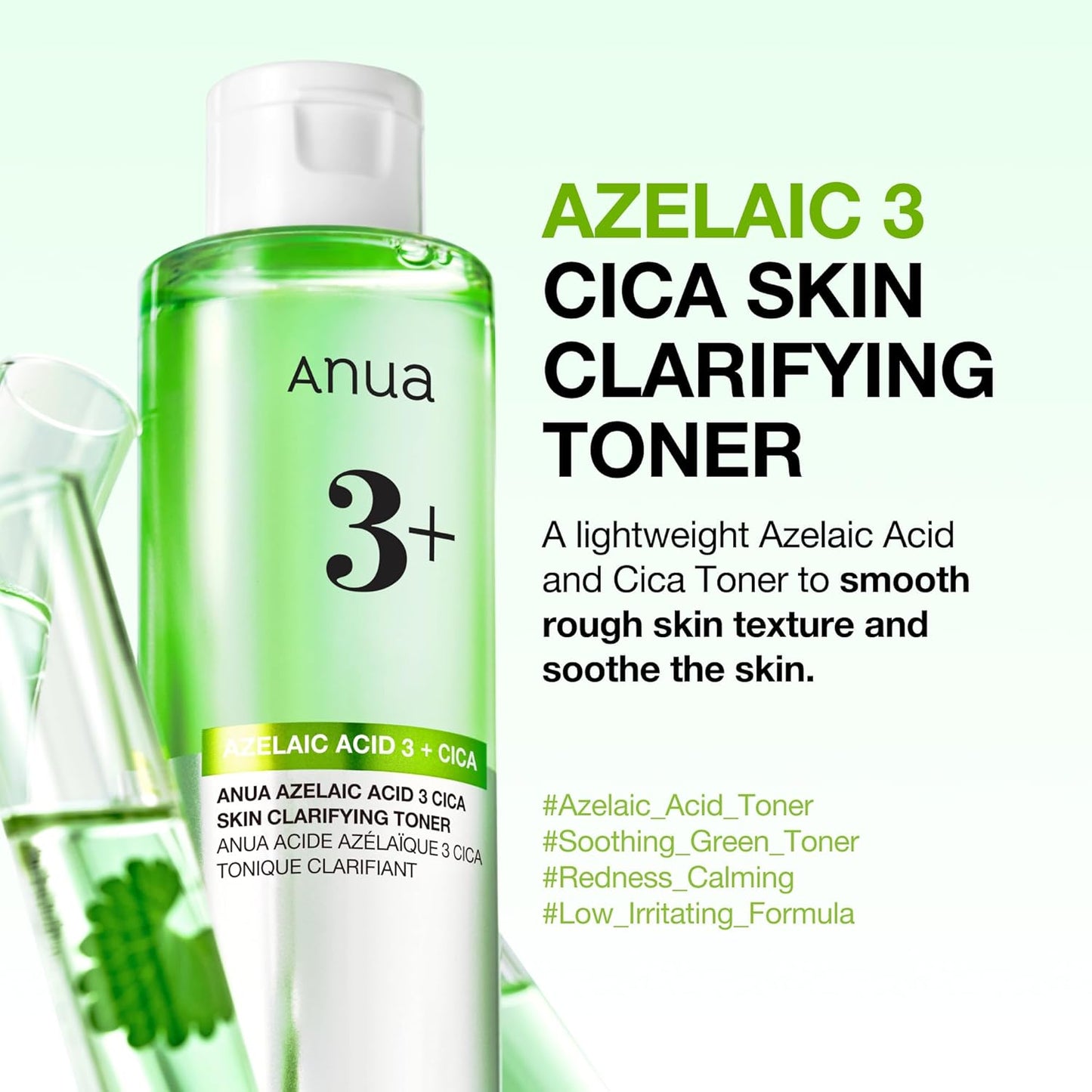 Anua Azelaic Acid 3 CICA Skin Clarifying Toner (8.45 fl oz / 250ml) 🌿✨
