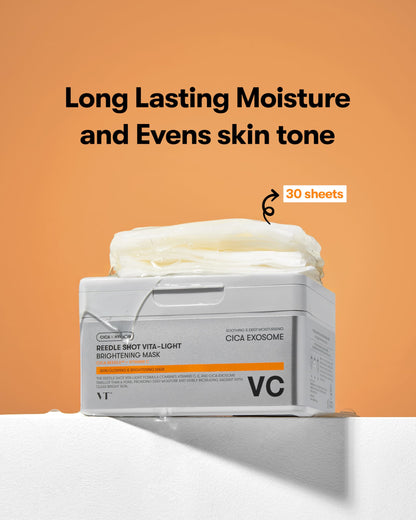 VT COSMETICS Reedle Shot Vita-Light Radiant Daily Mask (30 Sheets) ✨🌿