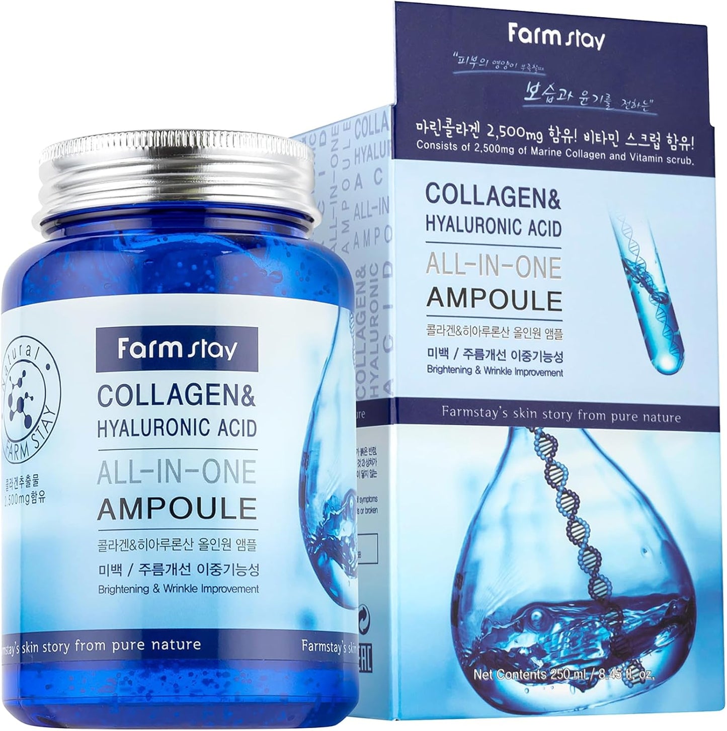 Farm Stay Collagen & Hyaluronic Acid All-in-One Ampoule Cream - 250ml