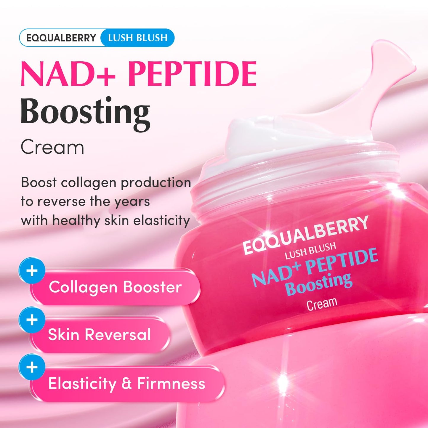 EQQUALBERRY NAD+ Peptide Boosting Cream (1.69 fl.oz / 50ml)