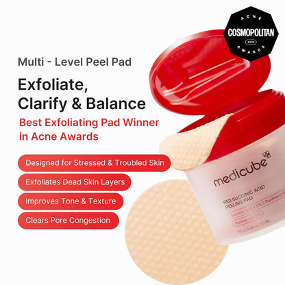 Medicube Red Succinic Acid Peeling Pad (70 Pads) 155g
