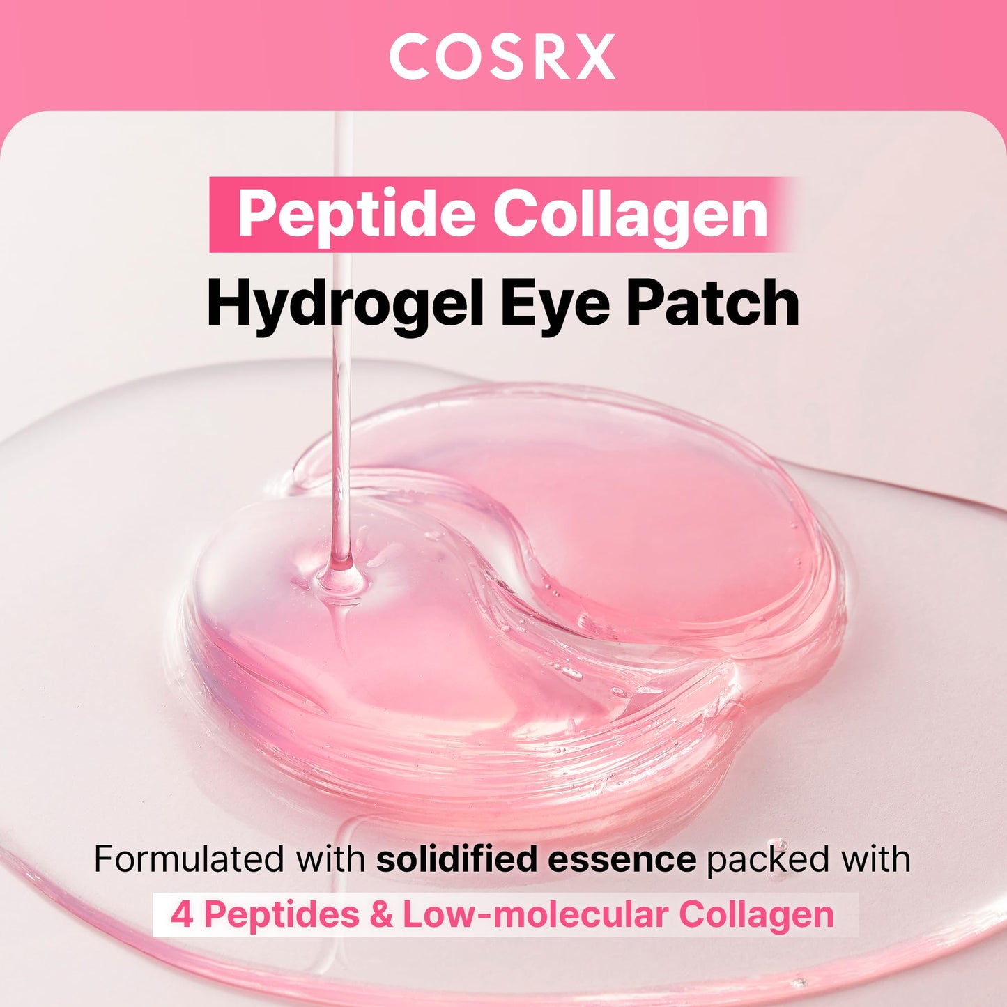COSRX Collagen Gel Eye Patches 60pcs – PDRN / Peptide / Snail Mucin