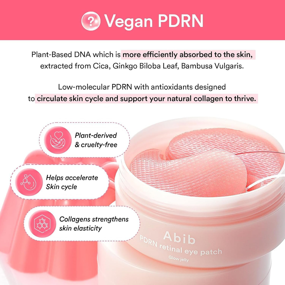[ABIB] PDRN Retinal Eye Patch Glow Jelly (60 Patches)