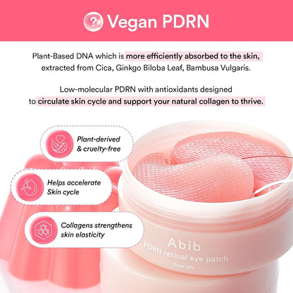 [ABIB] PDRN Retinal Eye Patch Glow Jelly (60 Patches)