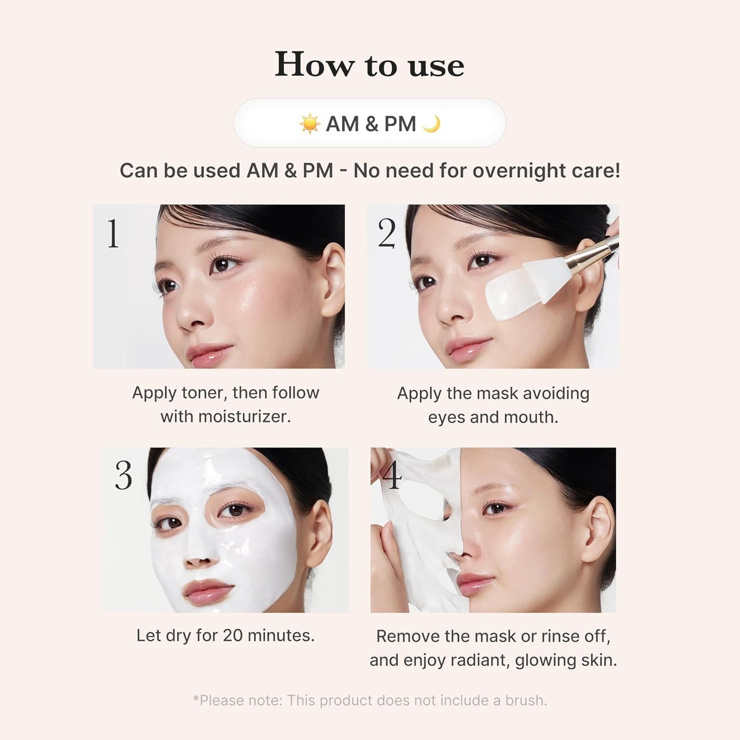 MEDICUBE Collagen Milky Glazed Wrapping Mask & Jelly Brush Duo