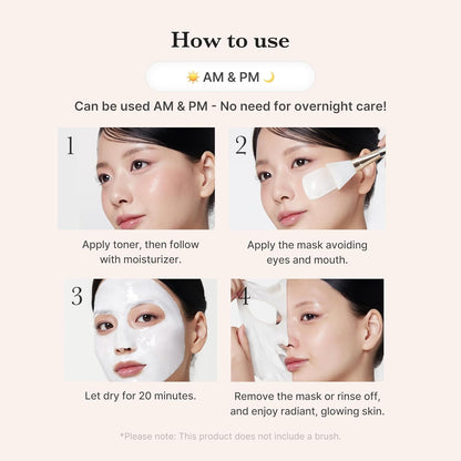 MEDICUBE Collagen Milky Glazed Wrapping Mask & Jelly Brush Duo