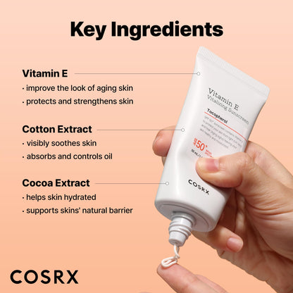 COSRX Vitamin E Sunscreen SPF 50 for Oily Skin 50ml