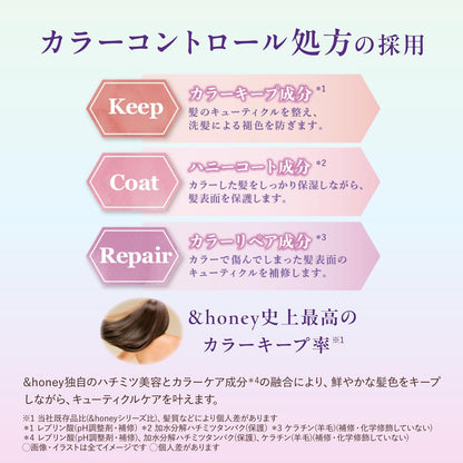 & Honey Color Control Repair Shampoo 440ml