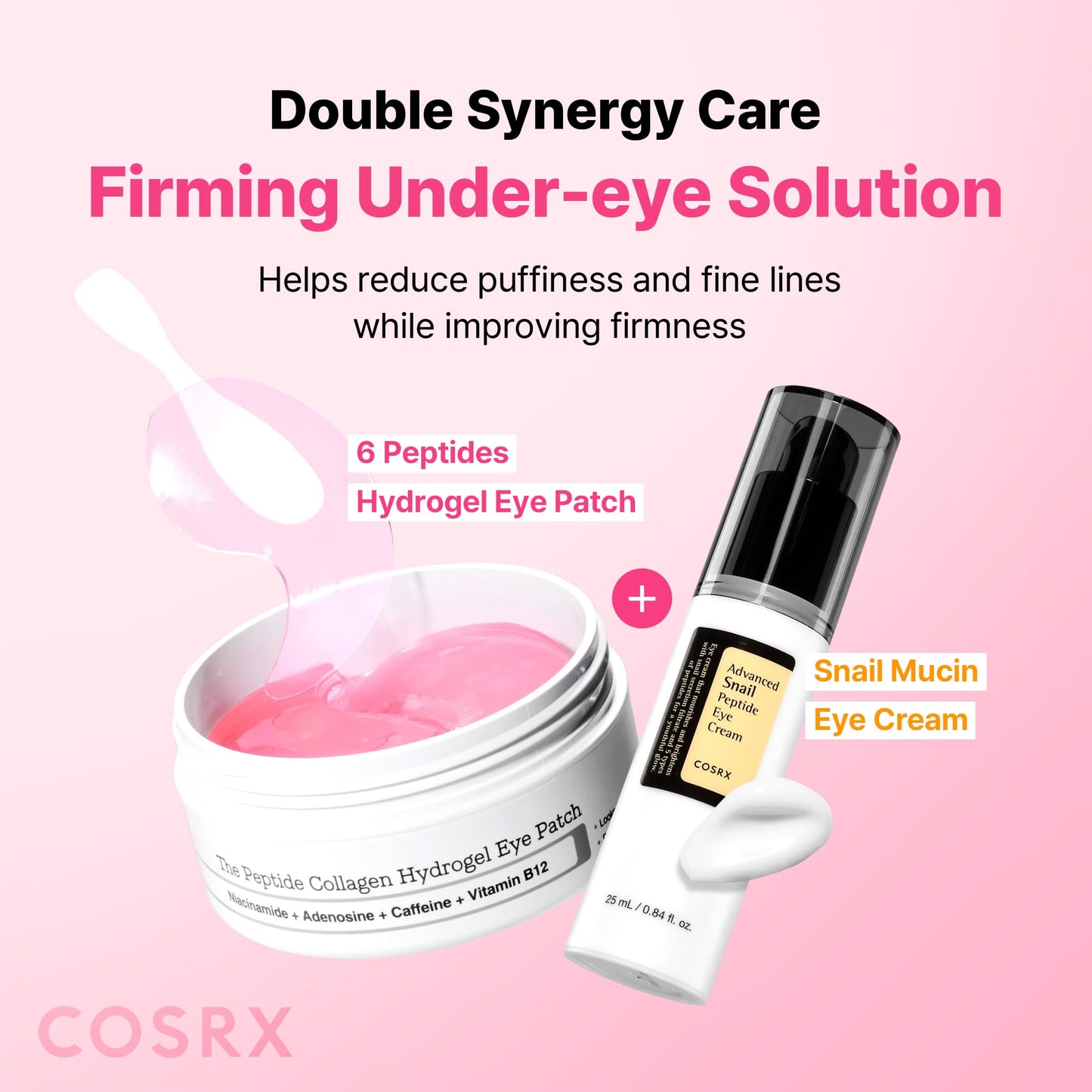 COSRX Collagen Gel Eye Patches 60pcs – PDRN / Peptide / Snail Mucin