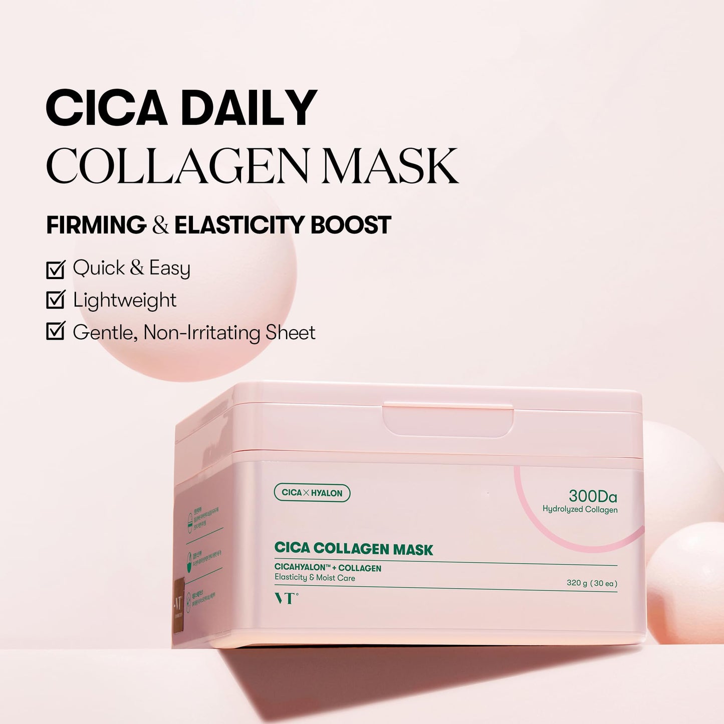 VT COSMETICS Reedle Shot Vita-Light Radiant Daily Mask (30 Sheets) ✨🌿