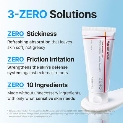CENTELLIAN 24 Madeca Cream Time Reverse Zero - Anti-Aging Face Moisturizer, Korean Face Cream with Centella Asiatica & TECA, Firming, Wrinkle Care, Barrier Repair for Sensitive & Oily Skin, 2.70 fl oz