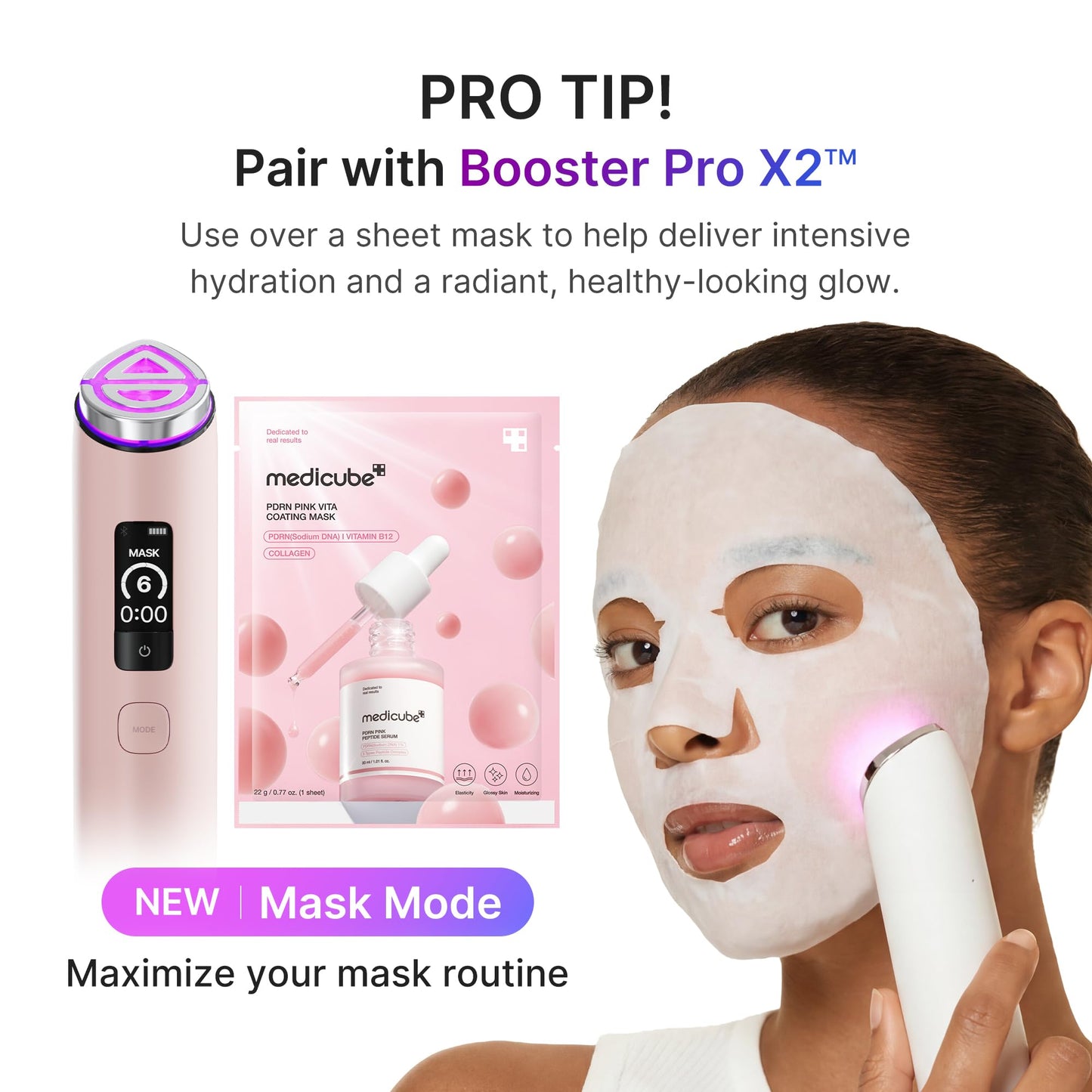 medicube PDRN Pink Vita Coating Mask (10ea)