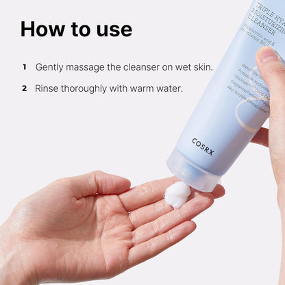COSRX Hydrium Triple Hyaluronic Moisturizing Cleanser (150ml / 5.07 fl oz) 💧✨