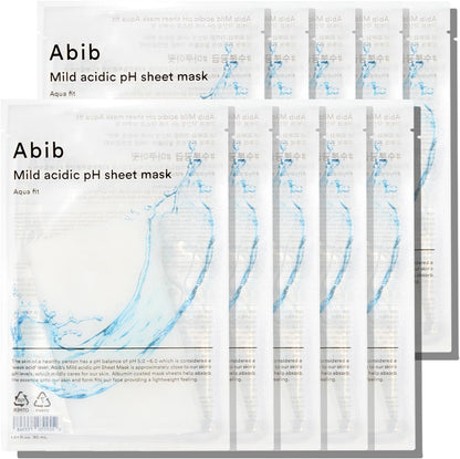 ABIB Mild Acidic pH Sheet Mask Aqua Fit (30ml x 10ea)
