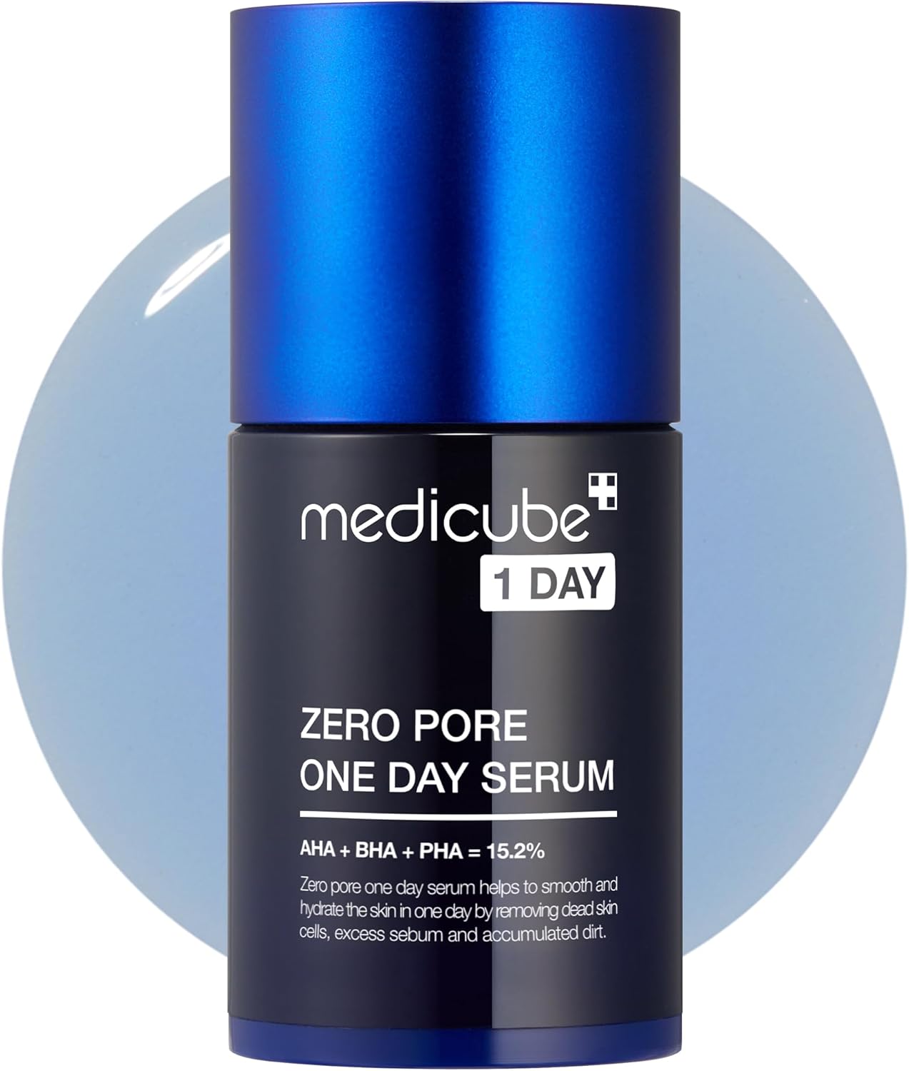 [Medicube] Zero Pore One-day Serum 30ml - Overnight Resurfacing Serum with Pore Tightening Complex - 15.2% AHA+BHA+PHA & 2% Niacinamide - 10.8% reduction in pore appearance after one day of use