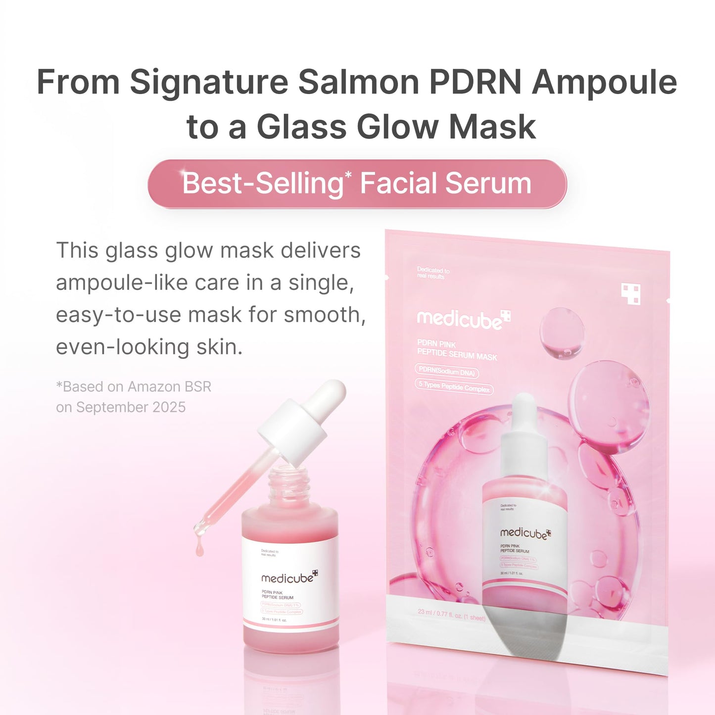 Medicube PDRN Pink Peptide Ampoule Mask 10EA