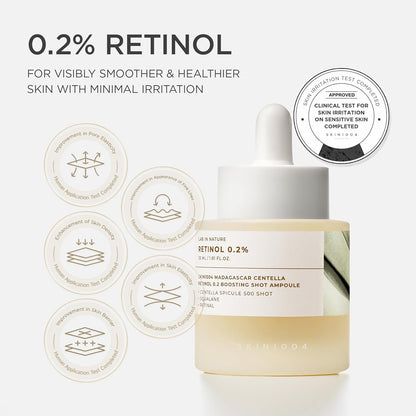 SKIN1004 Retinol 0.2% Boosting Shot Ampoule 1.01fl.oz, 30ml