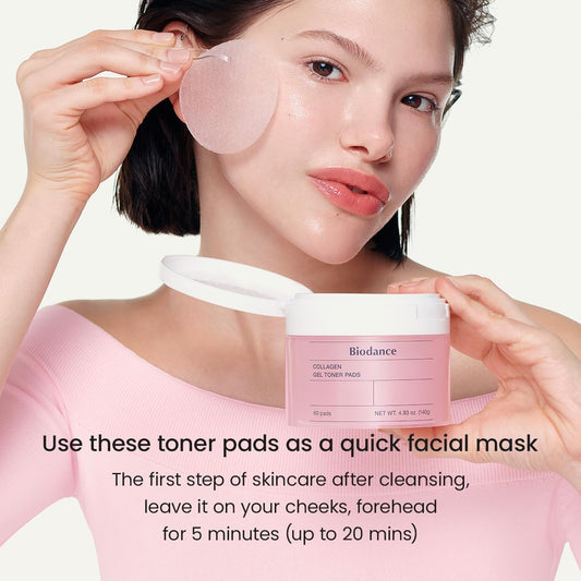 BIODANCE Gel Toner Pads Duo – Collagen & Ceramide Set