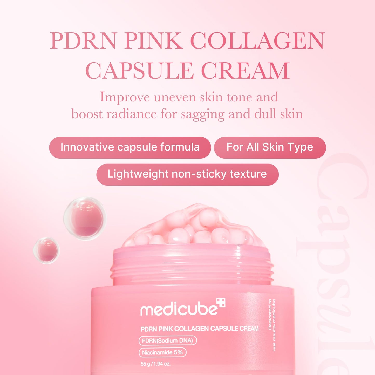 [medicube] PDRN Pink Collagen Capsule Cream 55g