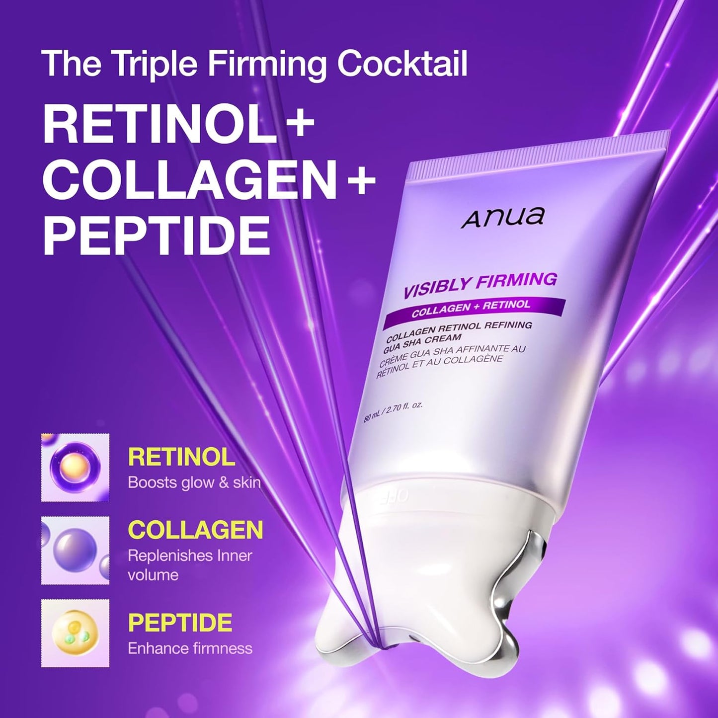 ANUA Collagen Retinol Refining Gua Sha Cream 80ml