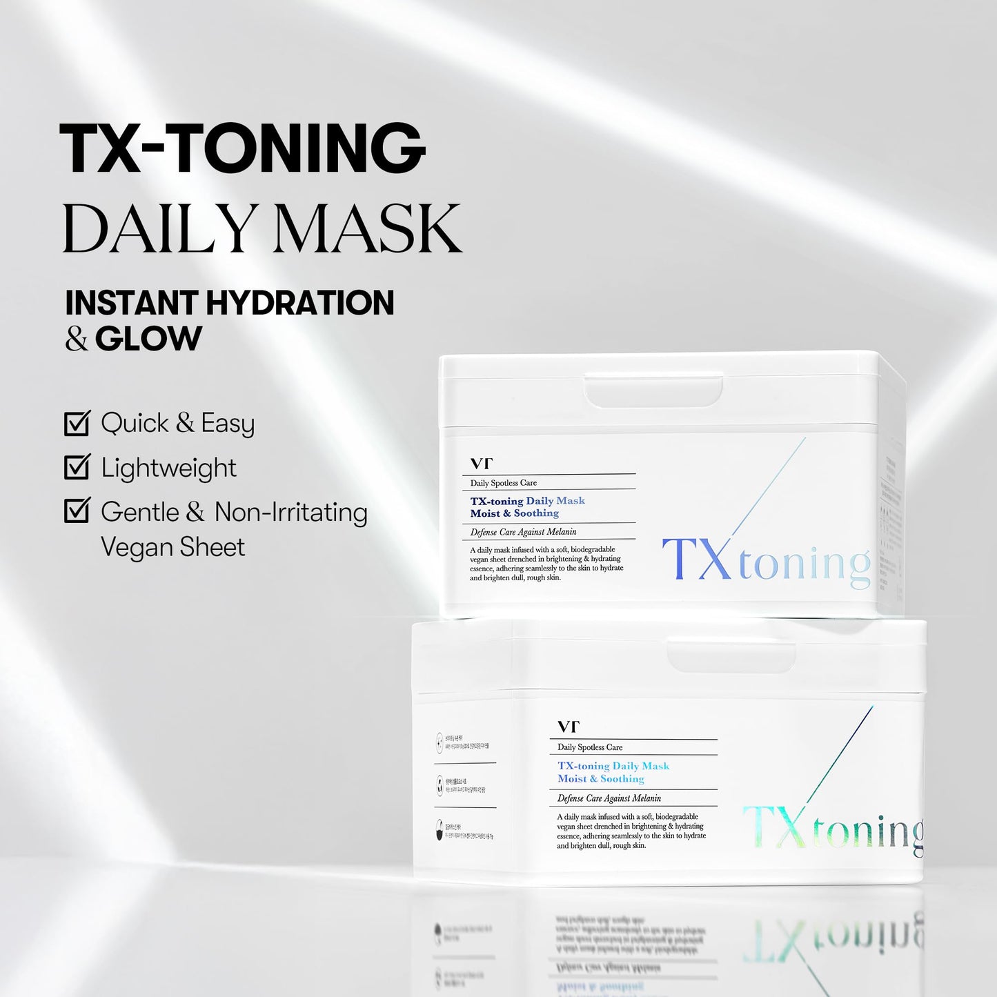 VT COSMETICS Reedle Shot Vita-Light Radiant Daily Mask (30 Sheets) ✨🌿