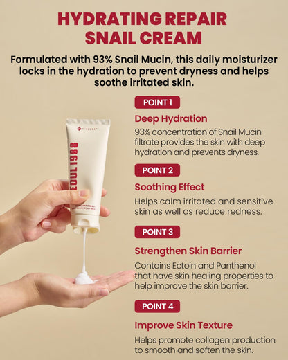 K-SECRET SEOUL 1988 Snail Mucin 93% Cream