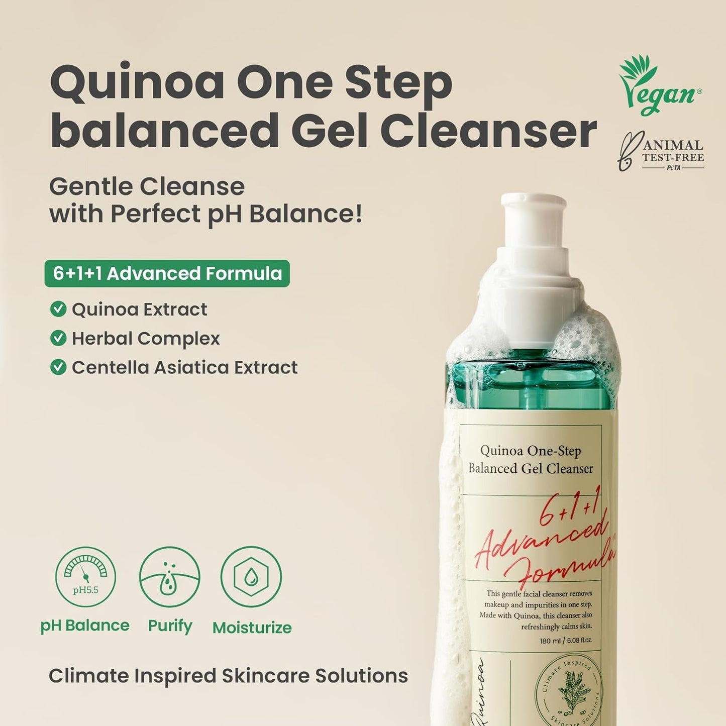 [AXIS-Y] Quinoa One Step Balanced Gel Cleanser - 180 ml