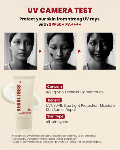 K-SECRET SEOUL 1988 Sun : Pine Tree + Ceramide (50ml / 1.69 fl.oz)