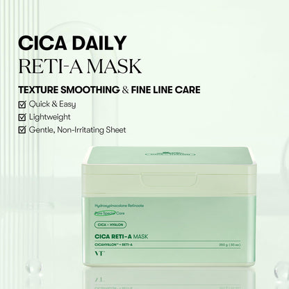 VT COSMETICS Reedle Shot Vita-Light Radiant Daily Mask (30 Sheets) ✨🌿
