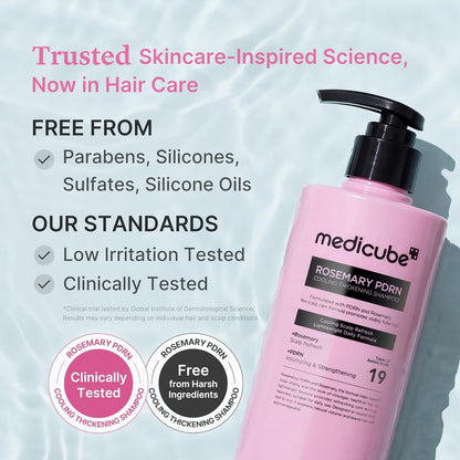 Medicube Rosemary PDRN Clarifying Shampoo (400ml / 13.52 fl. oz) 🌿🧼