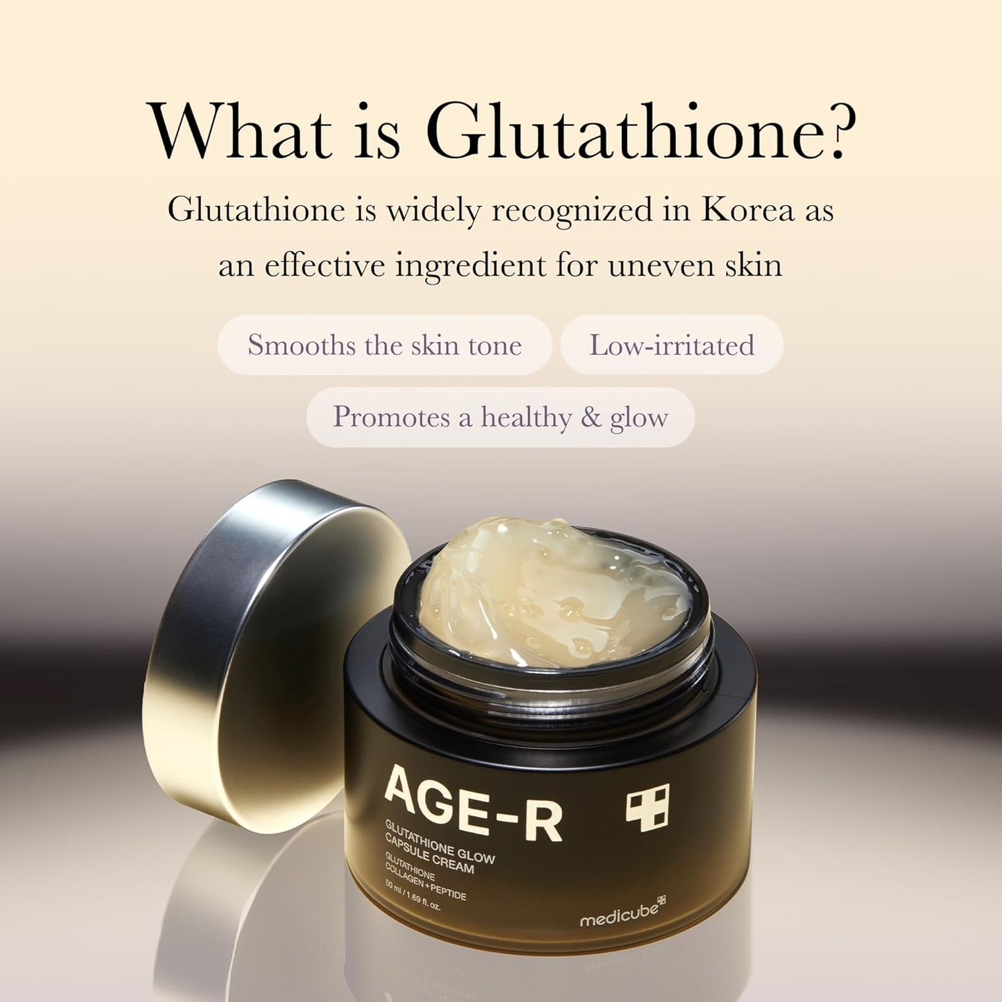 [Medicube] AGE-R Glutathione Glow Capsule Facial Cream - 50ml