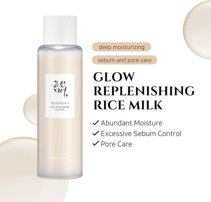 [Beauty of Joseon] Glow Replenishing Rice Facial Sebum Toner for Oily Combination Skin Korean Moisturizing Balance Care 150ml, 5.07 fl.oz