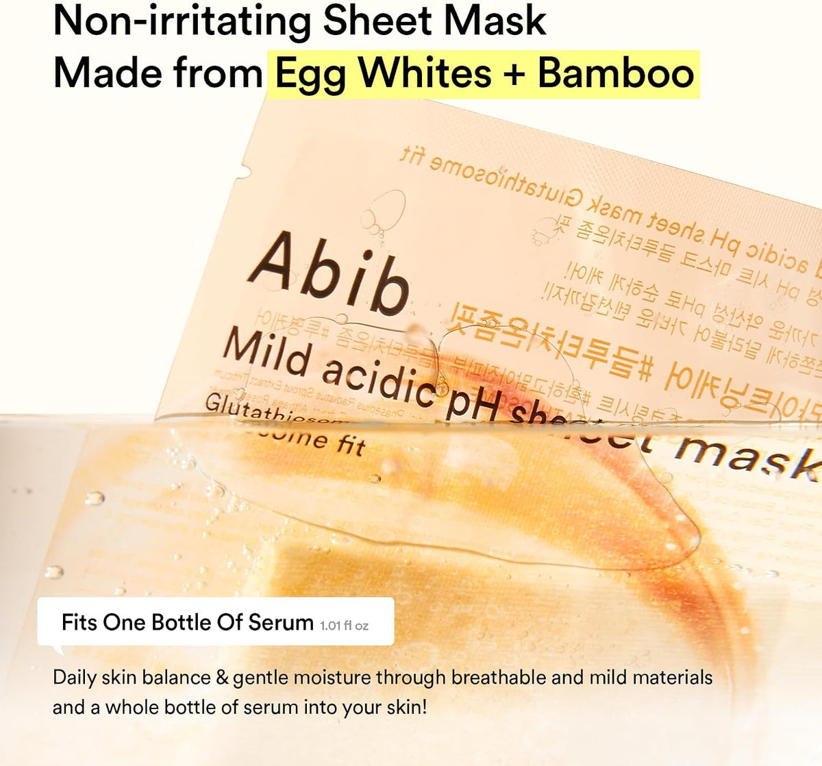 ABIB Mild Acidic pH Sheet Mask Aqua Fit (30ml x 10ea)