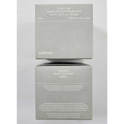 [Celimax] وسادة تقشير Heartleaf BHA (60 قطعة)