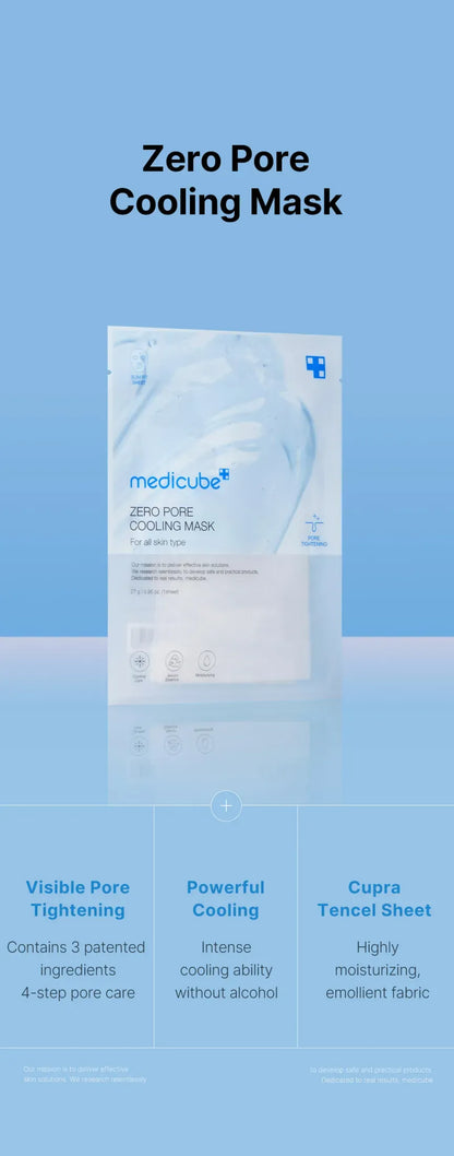[Medicube] ZERO PORE COOLING MASK 27g -  (1EA/4EA)
