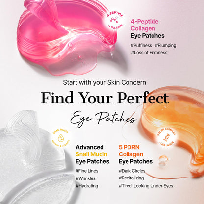 COSRX Collagen Gel Eye Patches 60pcs – PDRN / Peptide / Snail Mucin
