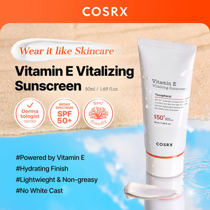 COSRX Vitamin E Sunscreen SPF 50 for Oily Skin 50ml