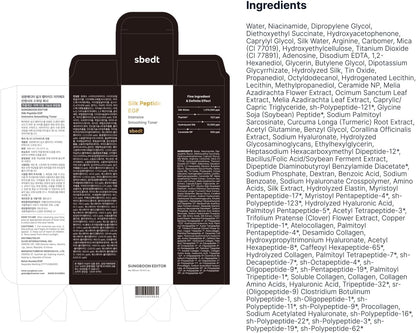 SUNGBOON EDITOR Silk Peptide EGF Intensive Smoothing Toner 300ml